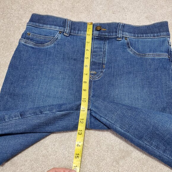 SPANX Spanxshape EveryWear Flare Jeans Pull-On Stretch Blue Women's XL x 29.5 - Picture 14 of 16